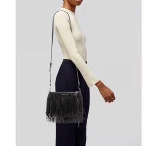 Rebecca Minkoff Black Fringe Crossbody Bag